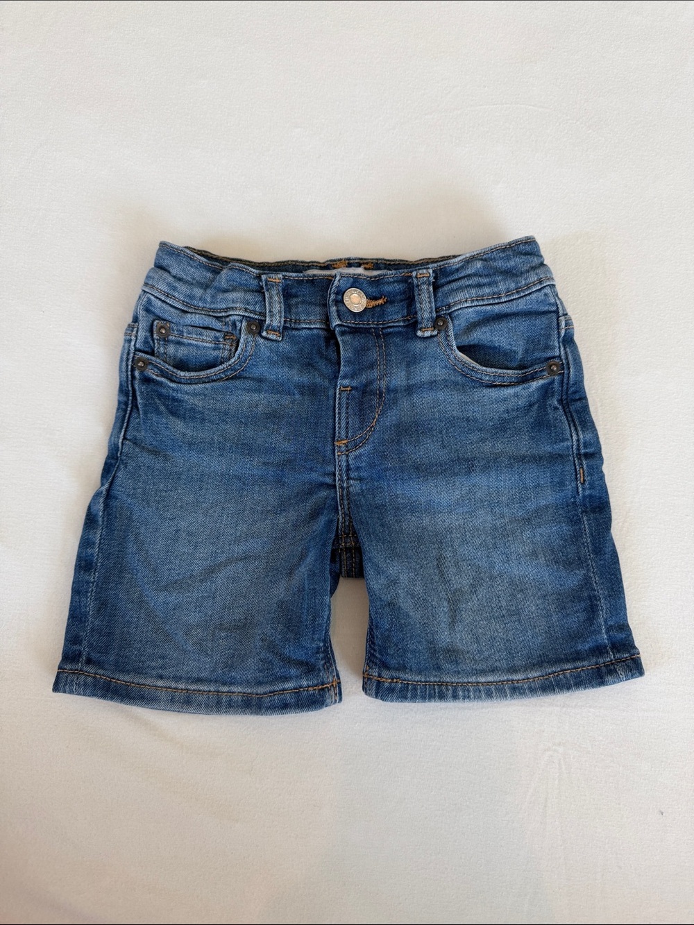 Zara boys blue denim shorts Size 3 Years with Adjustable Waist